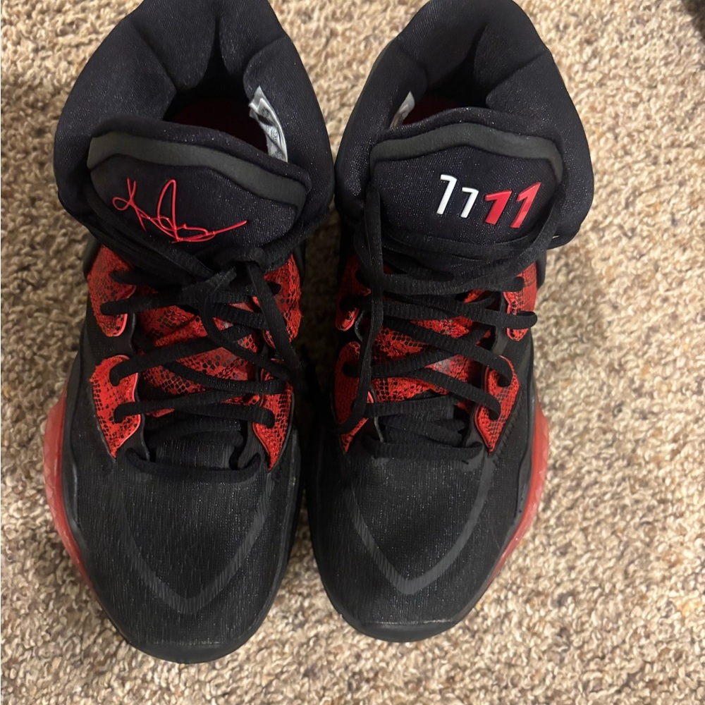 Nike Black and Red Athletic Shoes